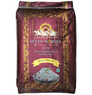 7 HORSES 1121 XXXL GOLDEN SELLA BASMATI RICE