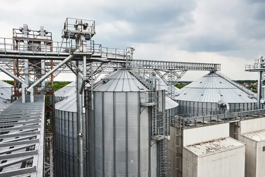 agricultural grain storage silo for basmati rice processing and export in India